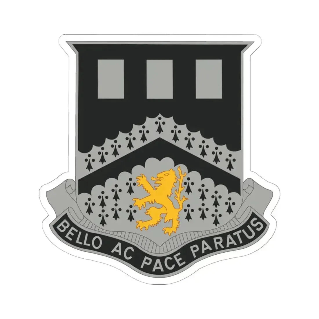 112 Engineer Battalion (U.S. Army) STICKER Vinyl Kiss-Cut Decal 6 Inch White - The Sticker Space