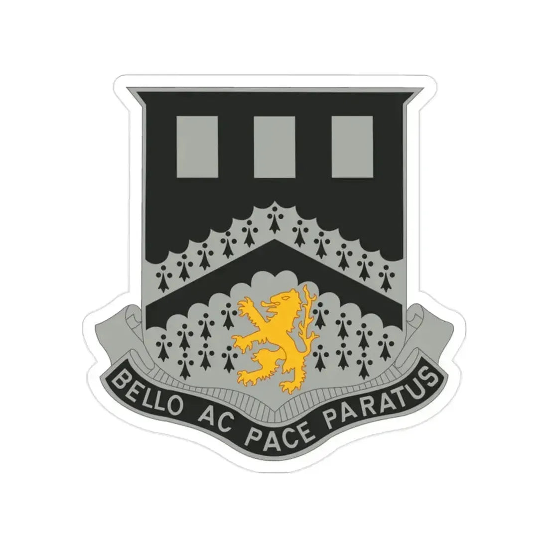 112 Engineer Battalion (U.S. Army) Transparent STICKER Die-Cut Vinyl Decal 2 Inch - The Sticker Space