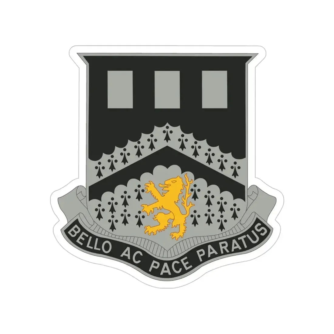 112 Engineer Battalion (U.S. Army) Transparent STICKER Die-Cut Vinyl Decal - The Sticker Space