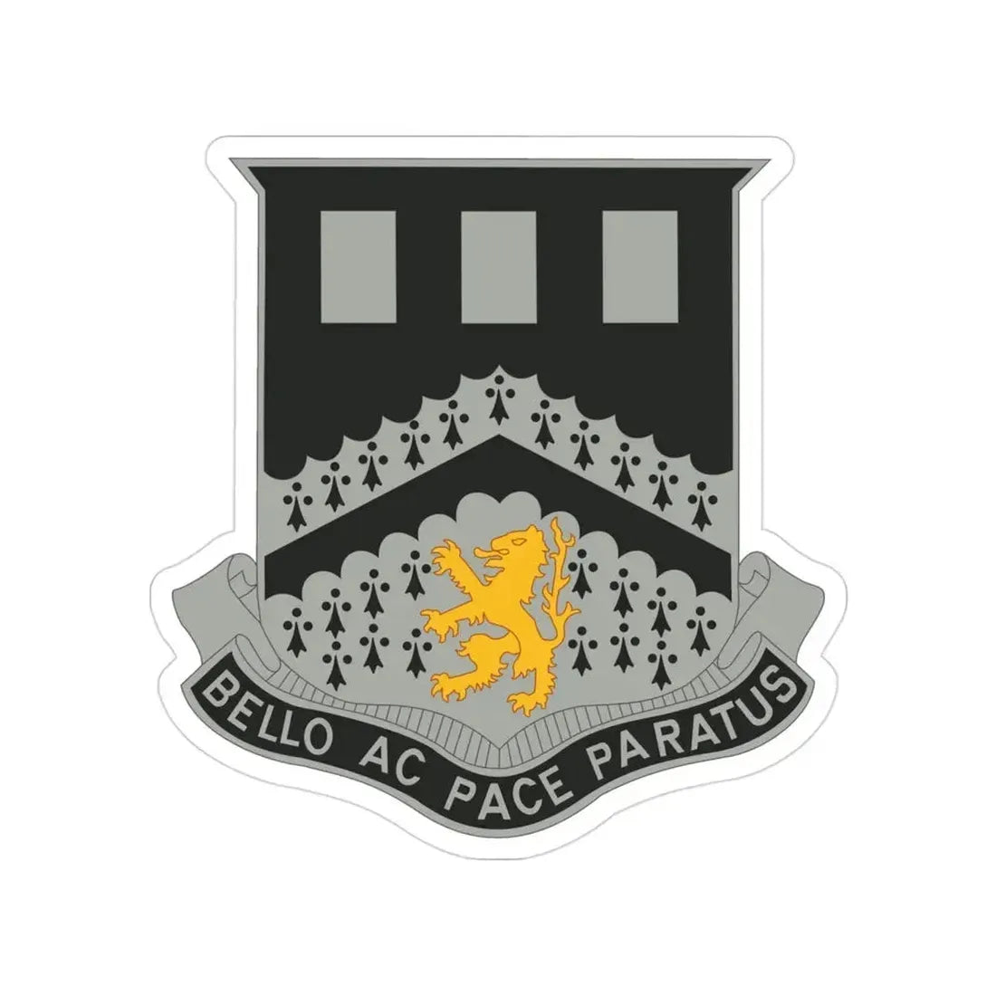 112 Engineer Battalion (U.S. Army) Transparent STICKER Die-Cut Vinyl Decal - The Sticker Space