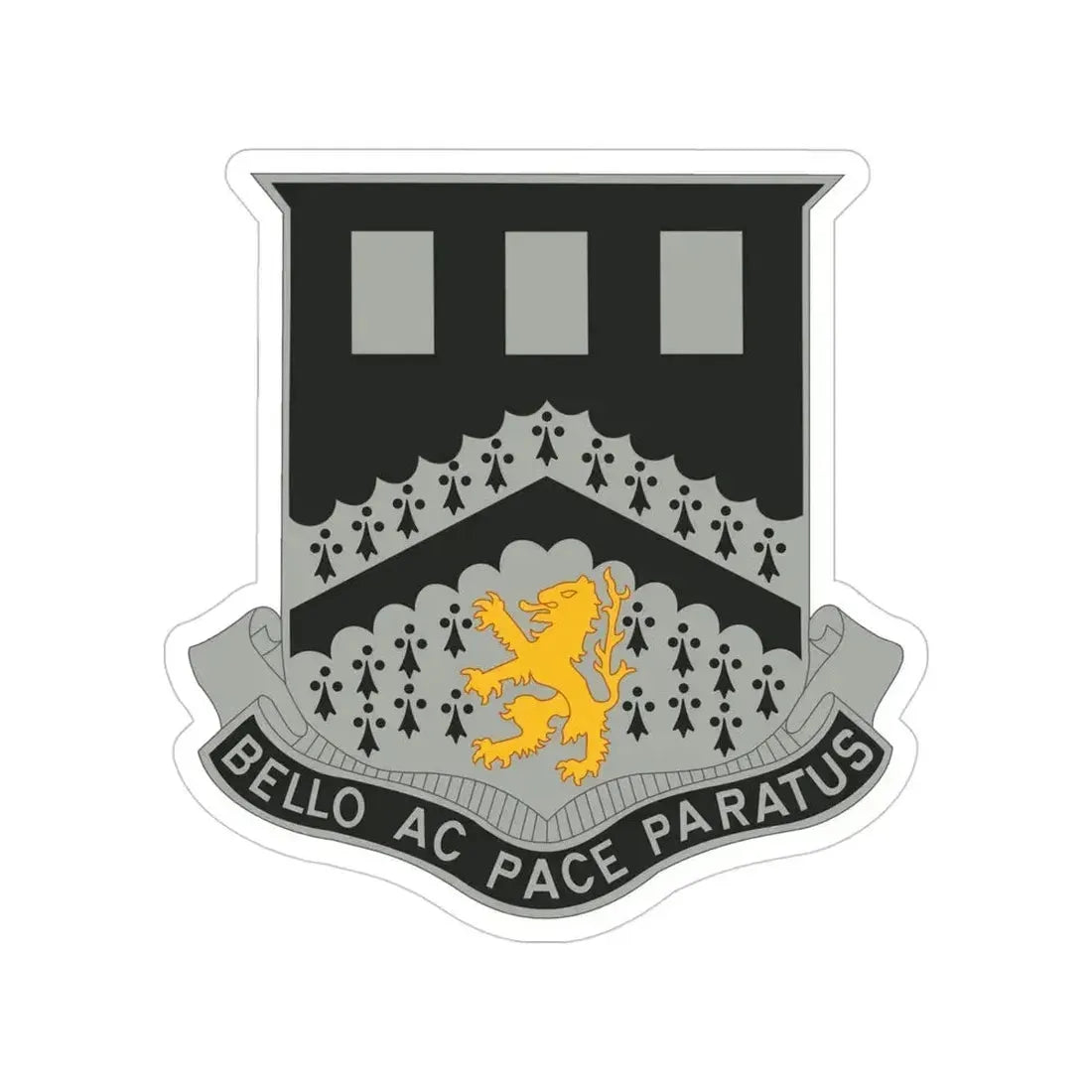 112 Engineer Battalion (U.S. Army) Transparent STICKER Die-Cut Vinyl Decal - The Sticker Space