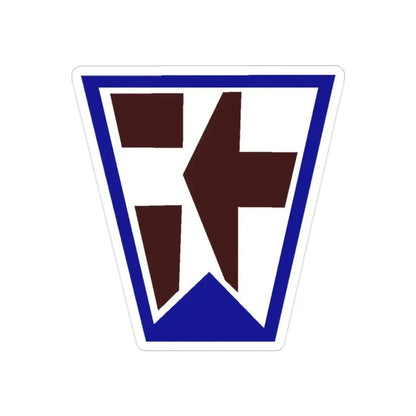 112 Medical Brigade (U.S. Army) REVERSE PRINT Transparent Die-Cut STICKER 2 Inch Die-Cut Transparent - The Sticker Space