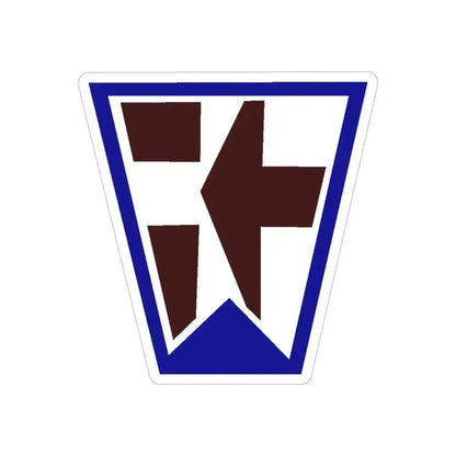 112 Medical Brigade (U.S. Army) REVERSE PRINT Transparent Die-Cut STICKER 5 Inch Die-Cut Transparent - The Sticker Space