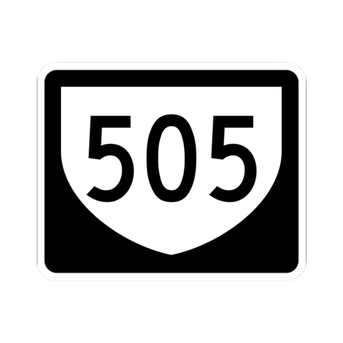 PR urban primary 505 (Puerto Rico) (Road Sign) STICKER Vinyl Kiss-Cut Decal