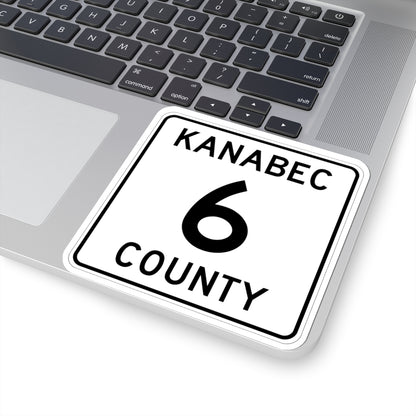 Kanabec County 6 MN (Minnesota) (Road Sign) STICKER Vinyl Kiss-Cut Decal