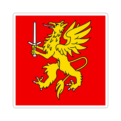 CHE Leuk Flag (Switzerland) STICKER Vinyl Kiss-Cut Decal
