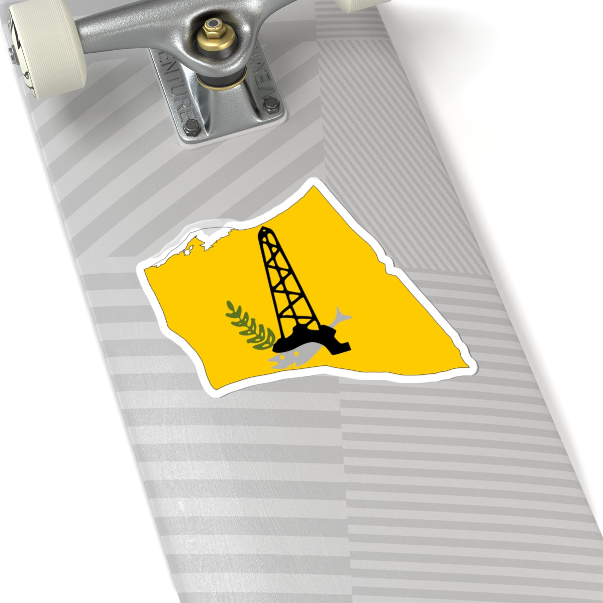 North Sinai Governorate Flag Map (Egypt) STICKER Vinyl Kiss-Cut Decal