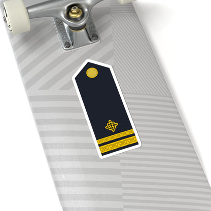 Naramenica ljetne odore poručnika korvete HRM (Croatia) (Military Rank) STICKER Vinyl Kiss-Cut Decal