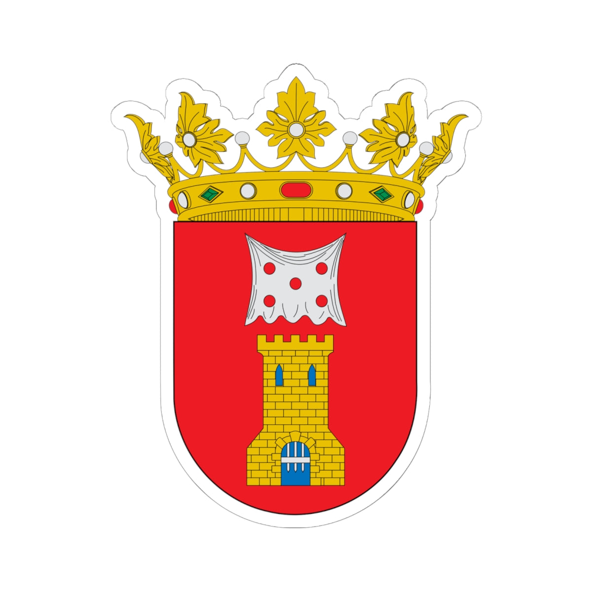 Escudo de Aniñón (Spain) (Coat of Arms) STICKER Vinyl Kiss-Cut Decal