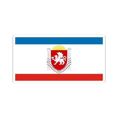 Flag of Crimea Coat of Arms (Russia) STICKER Vinyl Kiss-Cut Decal