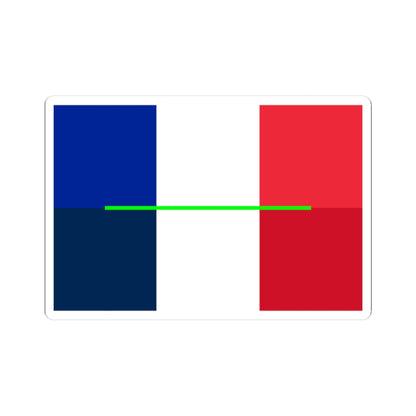 Flag of France colour shade comparison 063712 (France) STICKER Vinyl Kiss-Cut Decal