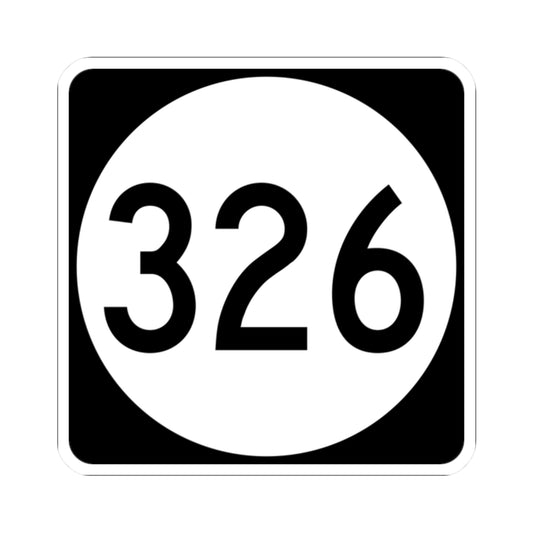 PR tertiary 326 (Puerto Rico) (Road Sign) STICKER Vinyl Kiss-Cut Decal
