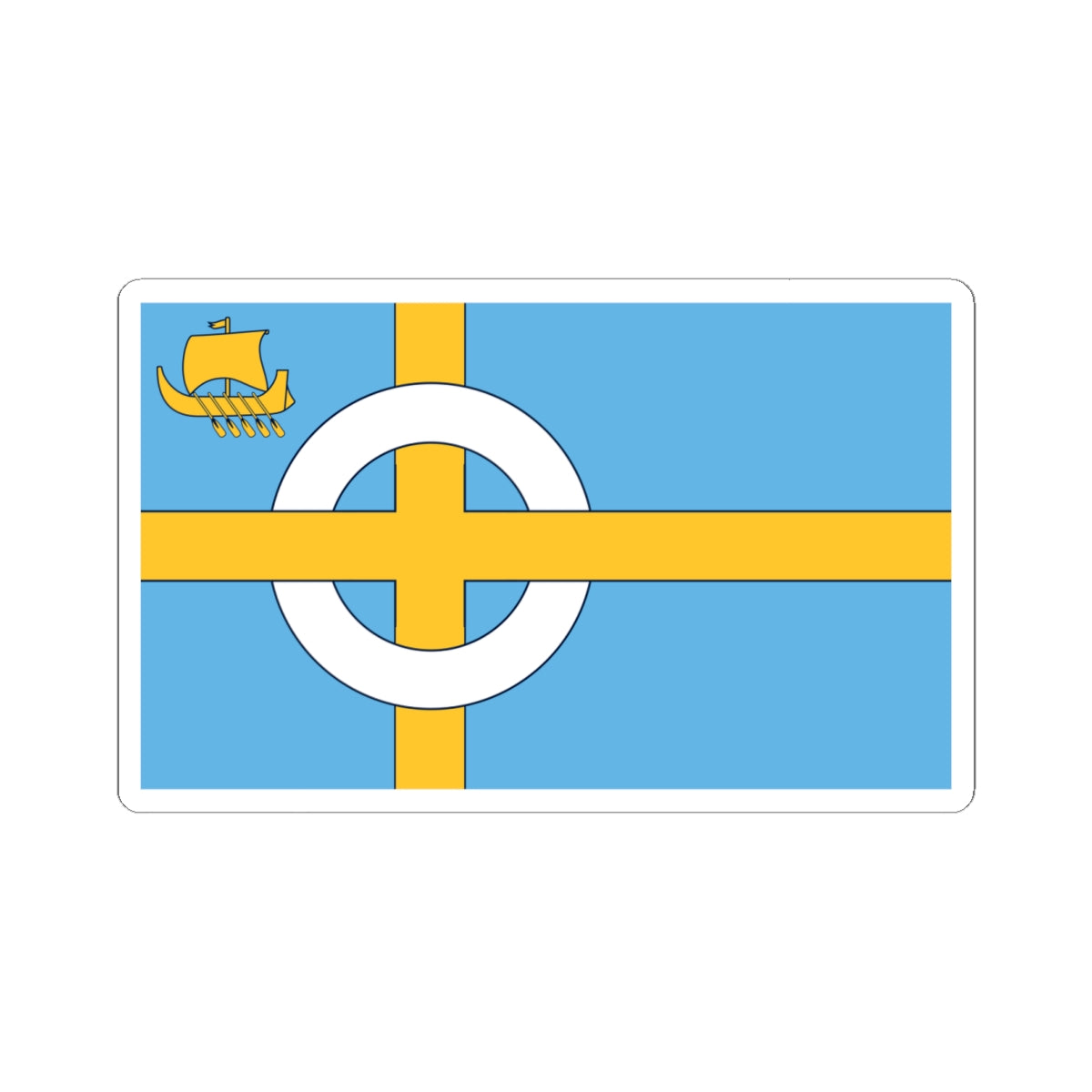 Flag of the Isle of Skye (Scotland) STICKER Vinyl Kiss-Cut Decal