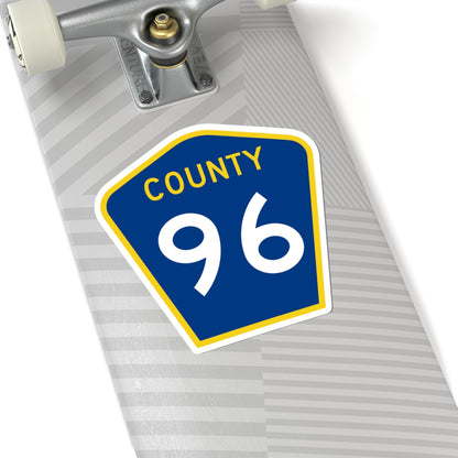County 96 MN (Minnesota) (Road Sign) STICKER Vinyl Kiss-Cut Decal