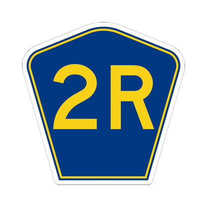 PR secondary 2R (Puerto Rico) (Road Sign) STICKER Vinyl Kiss-Cut Decal