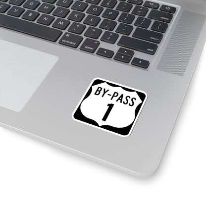 US 1 Bypass (New Hampshire) (Road Sign) STICKER Vinyl Kiss-Cut Decal