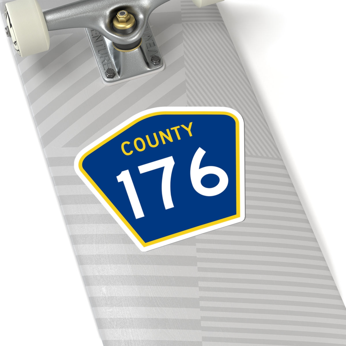 County 176 MN (Minnesota) (Road Sign) STICKER Vinyl Kiss-Cut Decal