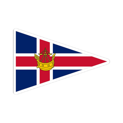 Burgee of Helford River Sailing Club (United Kingdom) STICKER Vinyl Kiss-Cut Decal