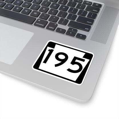 PA-195 (Pennsylvania) (Road Sign) STICKER Vinyl Kiss-Cut Decal