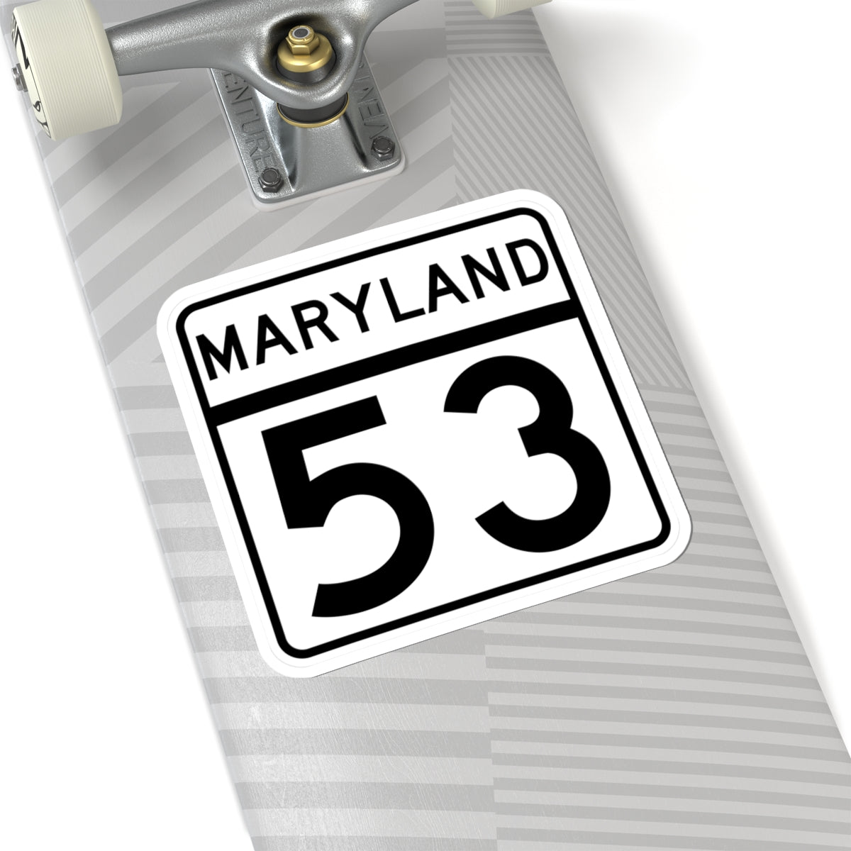 MD Route 53 (Maryland) (Road Sign) STICKER Vinyl Kiss-Cut Decal