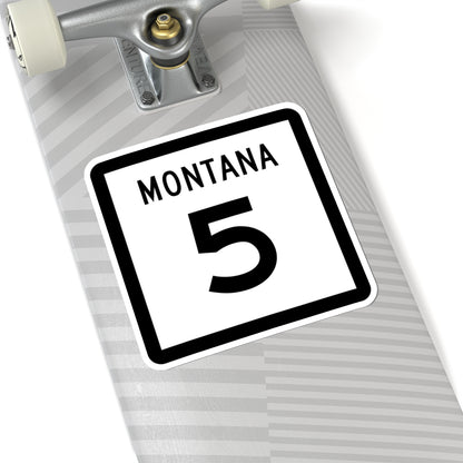 MT-5 (Montana) (Road Sign) STICKER Vinyl Kiss-Cut Decal