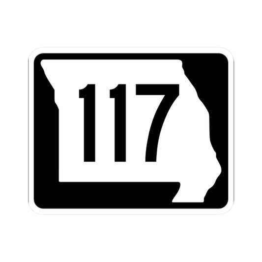 MO-117 (Missouri) (Road Sign) STICKER Vinyl Kiss-Cut Decal