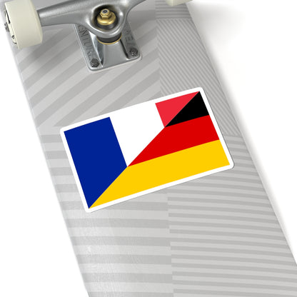 Flag of France and Germany (France) STICKER Vinyl Kiss-Cut Decal