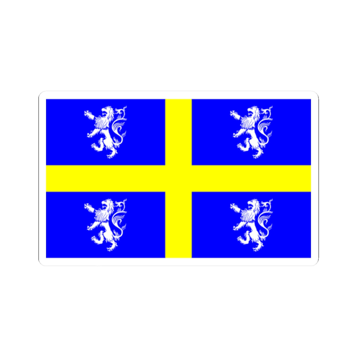 Flag of the Diocese of Durham (England) STICKER Vinyl Kiss-Cut Decal
