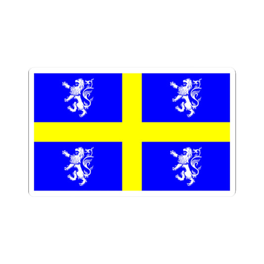 Flag of the Diocese of Durham (England) STICKER Vinyl Kiss-Cut Decal