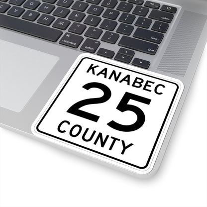 Kanabec County 25 MN (Minnesota) (Road Sign) STICKER Vinyl Kiss-Cut Decal