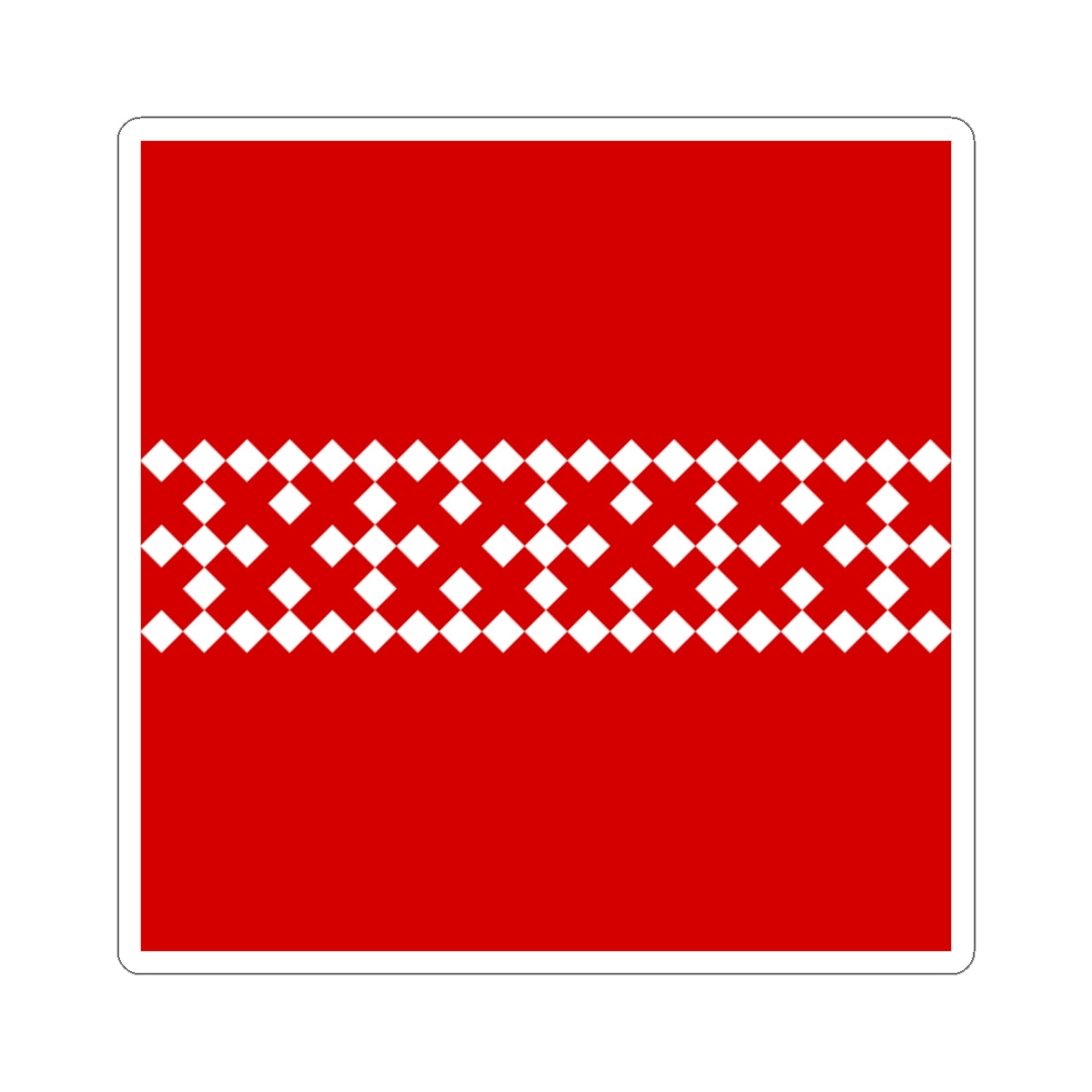 Dovzhky Khmelnytskyi Oblast flag (Ukraine) STICKER Vinyl Kiss-Cut Decal