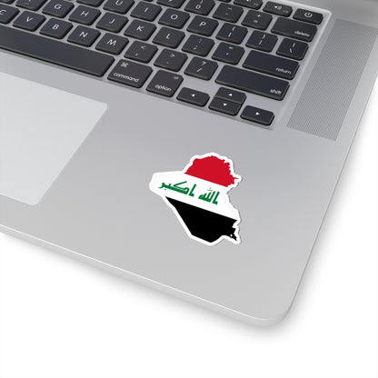 Iraq-Flagmap (Iraq) STICKER Vinyl Kiss-Cut Decal