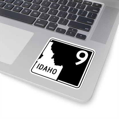 ID-9 (Idaho) (Road Sign) STICKER Vinyl Kiss-Cut Decal