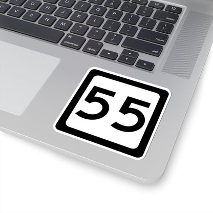 WV-55 (Virginia) (Road Sign) STICKER Vinyl Kiss-Cut Decal