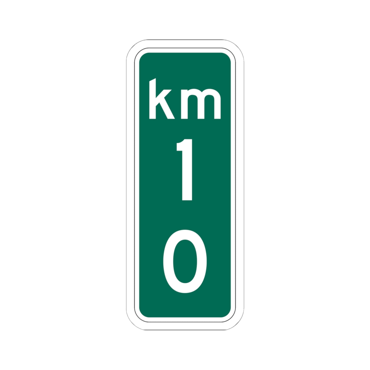 MUTCD-PR D10-2 (Puerto Rico) (Road Sign) STICKER Vinyl Kiss-Cut Decal