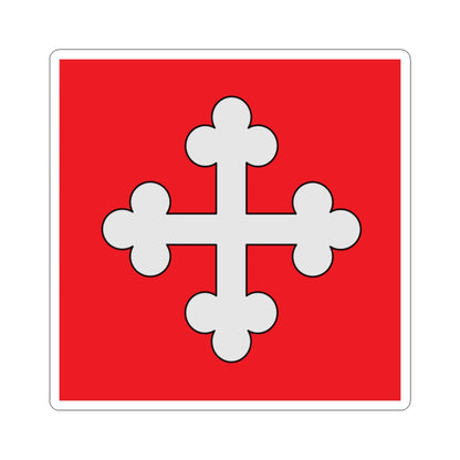Flag of St-Maurice abbey (Switzerland) STICKER Vinyl Kiss-Cut Decal