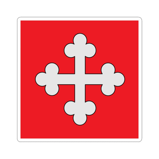 Flag of St-Maurice abbey (Switzerland) STICKER Vinyl Kiss-Cut Decal