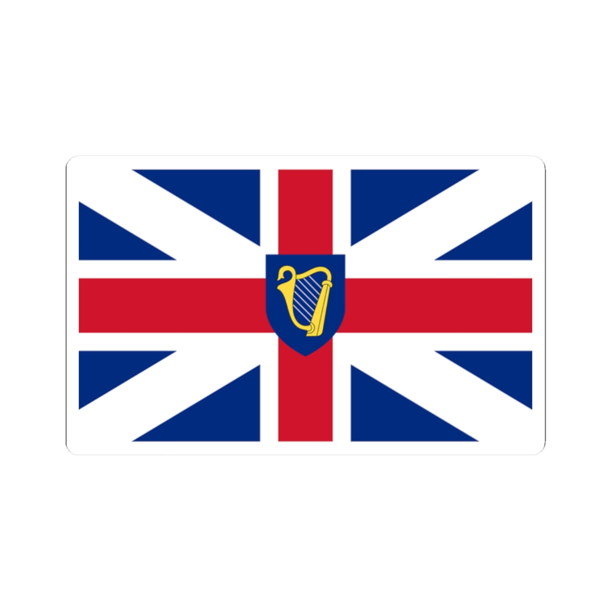 Flag of the Commonwealth 1658-1660 (England) STICKER Vinyl Kiss-Cut Decal