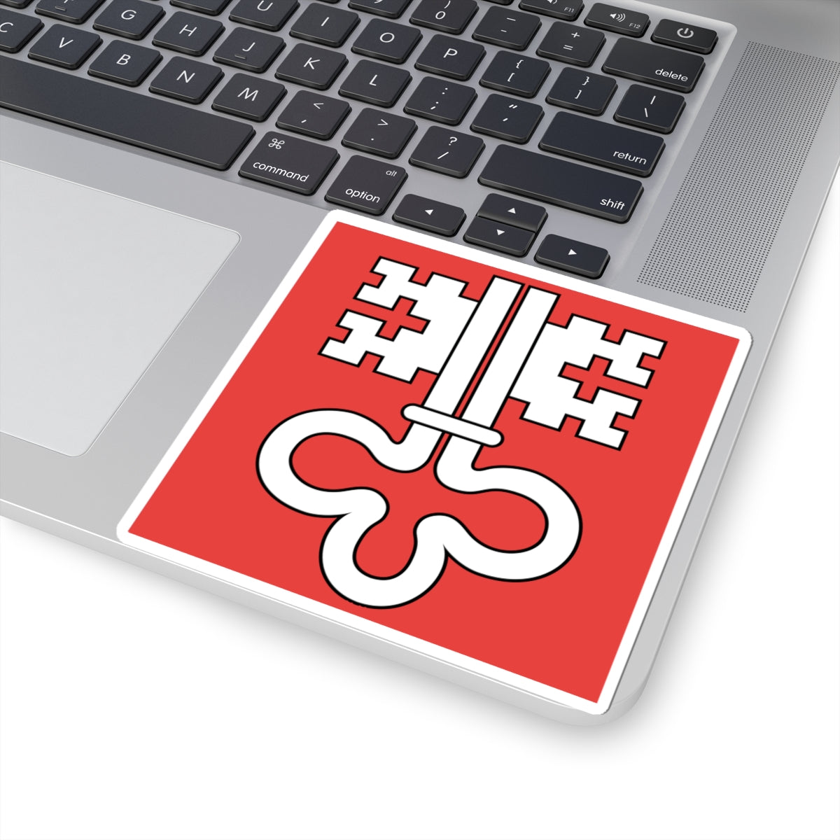 Flag of Canton of Nidwalden (Switzerland) STICKER Vinyl Kiss-Cut Decal