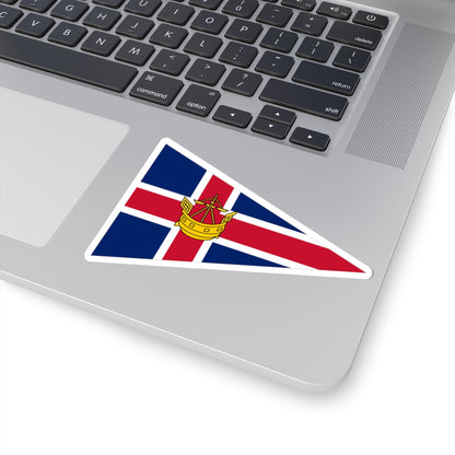 Burgee of Helford River Sailing Club (United Kingdom) STICKER Vinyl Kiss-Cut Decal