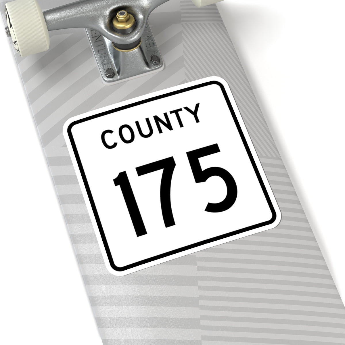 County 175 square (Minnesota) (Road Sign) STICKER Vinyl Kiss-Cut Decal