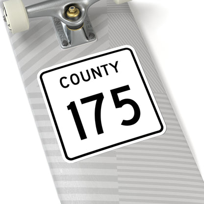 County 175 square (Minnesota) (Road Sign) STICKER Vinyl Kiss-Cut Decal