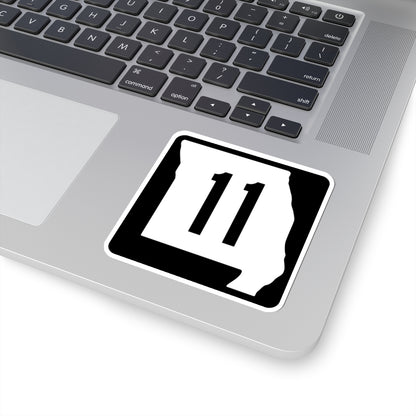 MO-11 (Missouri) (Road Sign) STICKER Vinyl Kiss-Cut Decal