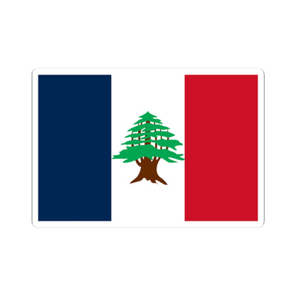 Flag of Lebanon 1920-1943 (Lebanon) STICKER Vinyl Kiss-Cut Decal