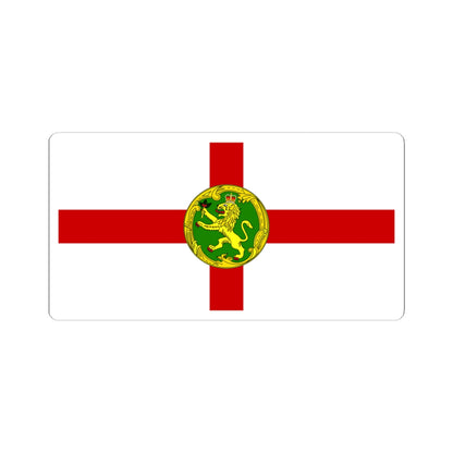 Flag of Alderney (United Kingdom) STICKER Vinyl Kiss-Cut Decal