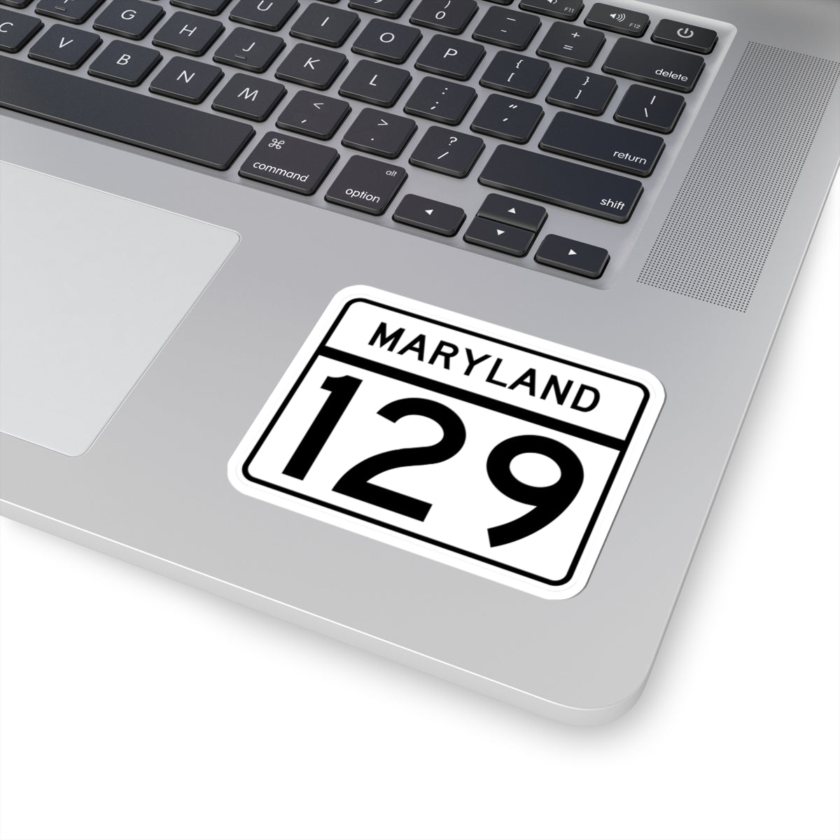 MD Route 129 (Maryland) (Road Sign) STICKER Vinyl Kiss-Cut Decal