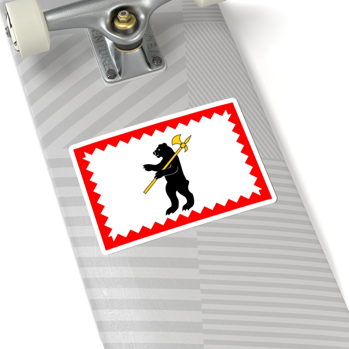 Flag of Maloyaroslavets Kaluga oblast (Russia) STICKER Vinyl Kiss-Cut Decal