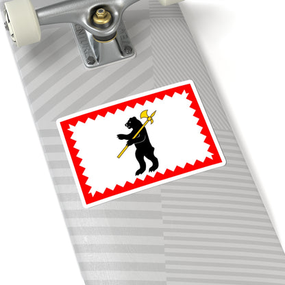 Flag of Maloyaroslavets Kaluga oblast (Russia) STICKER Vinyl Kiss-Cut Decal