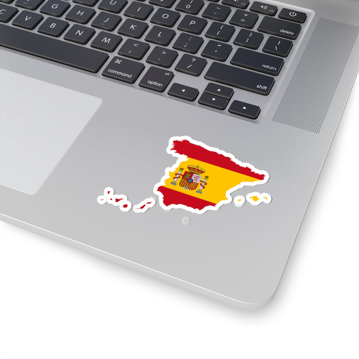 Flag-map of Spain  Canary Islands (Spain) STICKER Vinyl Kiss-Cut Decal