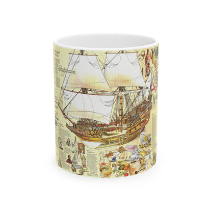 History Salvaged from the Sea (1977) (Map) White Coffee Mug-11oz-The Sticker Space